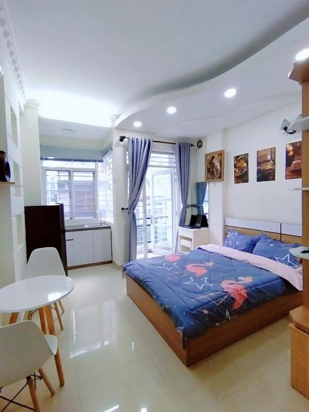 Chỉ còn 1 phòng duy nhất, Phòng được trang bị nội thất mới 100%, tại Trường Sa, Quận 3. Giá chỉ 5.xxx.xxx, 28m2