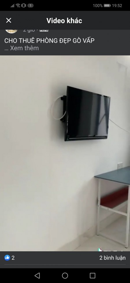Phòng trọ đẹp, có máy lạnh. Free: wifi, rác, chổ đậu xe, máy giặt,.Tại Nguyễn Văn Dung Gò Vấp, 20m2