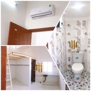 Phòng trọ cho thuê rộng 35m2 có sẵn máy lạnh, máy nước nóng tại Tân Bình, 35m2
