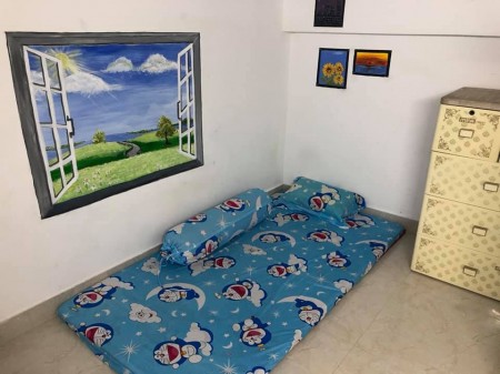 Phòng trọ cho thuê giá rẻ phòng có nệm, tủ quần áo, kệ chén thích hợp cho các bạn nữ, 20m2