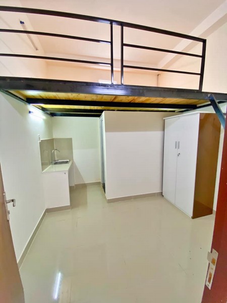 Phòng trọ mới khu an ninh yên tĩnh, có gác cao cửa sổ thoáng mát ngay trung tâm Tân Bình, 27m2