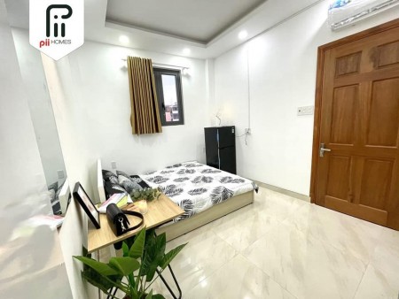 Cho thuê phòng trọ tại Bình Thạnh, full nội thất: Máy lạnh, Tủ lạnh, Tủ quần áo, giường nệm, tủ bếp, 28m2