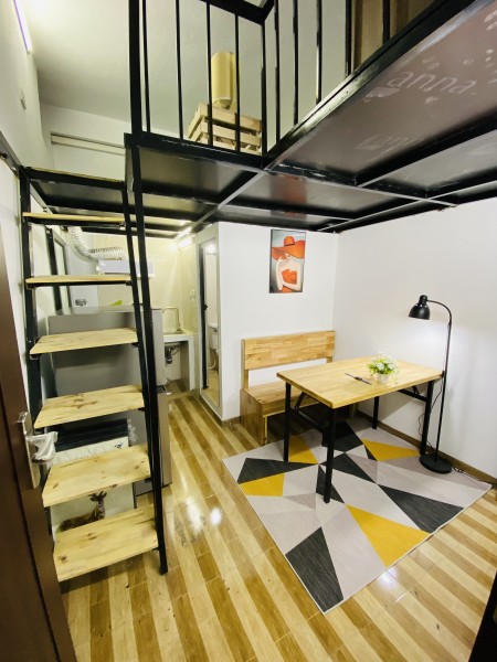 Phòng có gác xếp , full đồ, rộng 24m2 phù hợp cho từ 2-3 người ở giá chỉ 3tr4/tháng, 24m2