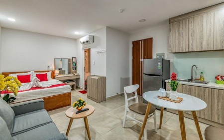 Phòng cao cấp, chdv đầy đủ tiện nghi mới tại 406/14 Cộng Hoà Q.Tân Bình, 25m2