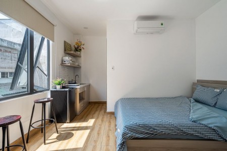 Phòng mới đẹp full nội thất tại Ngô Tất Tố, Phường 22, Bình Thạnh ở được tối đa 3 ngiuoiwf, 25m2