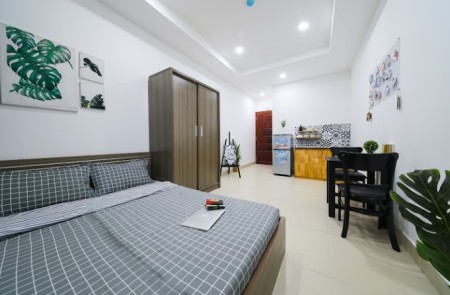 Cho thuê căn hộ cao cấp có bancon full nội thất dt 30m2 tại 163/14 Đường Tô Hiến Thành, Quận 10, 30m2