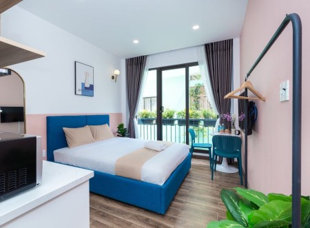 Cho thuê căn hộ dịch vụ Thạch Thị Thanh P.Tân Định Q.1. Thuê trên 6 tháng giảm 20% 2 tháng đầu tiên, 17m2