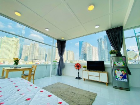 Phòng siêu đẹp, cực xịn view ngắm trọn Thành Phố tại 179 Ngô Tất Tố, Bình Thạnh, 23m2