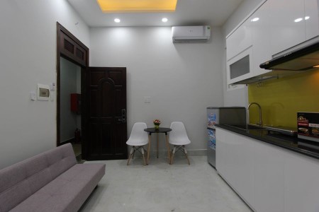 Cho thuê phòng thiết kế tiện nghi dạng Studio 1 phòng ngủ sẵn đủ nội thất tại 829 Huỳnh Tấn Phát, Q7, 27m2