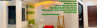 [Cho 1-4 Người] Phòng ban công 30m2 giá từ 2,8 Triệu/Tháng tại Phan Huy Ích, 30m2