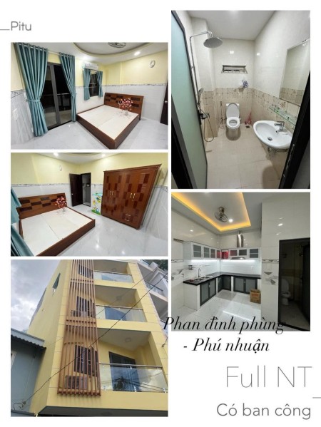 Phòng BAN CÔNG full NT giá RẺ tại Phú Nhuận Dường Phan Đình Phùng và Phan Tây Hồ, 23m2
