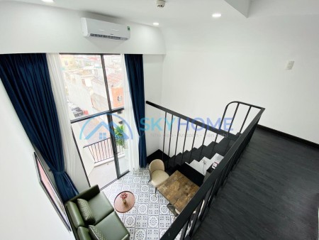 Cho thuê Duplex ban công full nội thất đẹp ở Lũy Bán Bích Tân Phú, 30m2