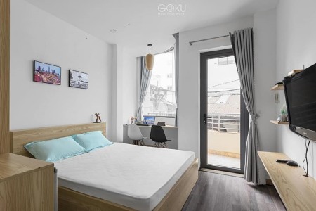 Cho thuê căn hộ full nội thất ở cv Làng Hoa Gò Vấp, 28m2