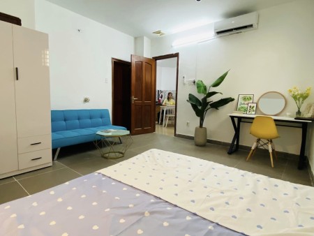 CHO THUÊ CĂN HỘ có 1 pn ,1pk full nội thất ngay Cv Hoàng Văn Thụ, 27m2