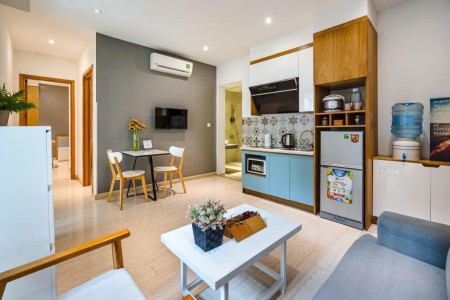 Cho thuê căn hộ 2PN có ban côngg ở CN1 Tân Phú, 55m2