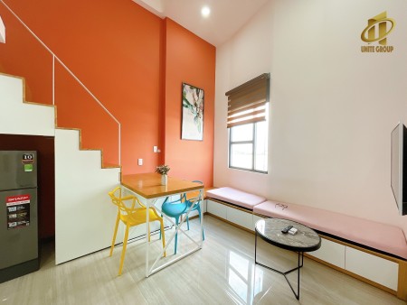 CH Duplex Full Nội Thất cửa sổ lớn Hồ Bơi Vô Cực Trong toà Gần ĐH Luật, Cầu Khánh Hội Q4, 40m2