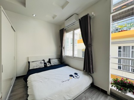Quận 1 căn hộ vách ngăn, ban công, full nội thất, tiện nghi thoáng đẹp ngay đường THĐ, 35m2
