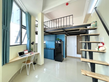 Căn hộ Duplex mới xây full nội thất tiện nghi đẹp thoáng an ninh gần khu chế xuất, 35m2