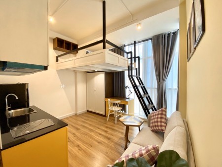 DUPELX,STUDIO FULL NỘI THẤT CỬA SỔ ĐÓN GIÓ GẦN ĐH LUẬT,CẦU KHÁNH HỘI ĐOÀN NHƯ HÀI Q4, 30m2