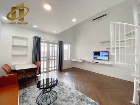Căn hộ duplex siêu sang full nội thất cao cấp, giá tốt tiện nghi máy giặt riêng bancon rộng, 35m2