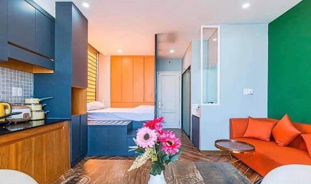 Quận 7 – Studio full nội thất sang xịn có ban công thoáng mát, 35m2