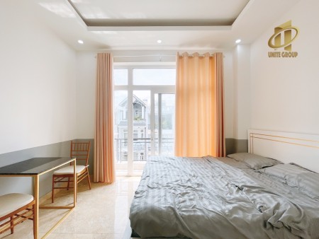 Căn hộ Studio full nội thất, ban công, cửa sổ thoáng, rộng mới an ninh, 35m2