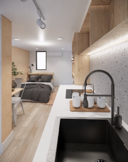 Quận 7 – Studio full nội thất, ban công thoáng mát, 30m2