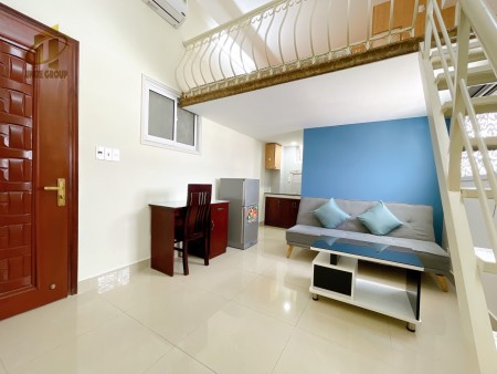 Duplex full nội thất, giá tốt, cửa sổ thoáng an ninh, gần chợ Tân Quy, TDTU, 35m2
