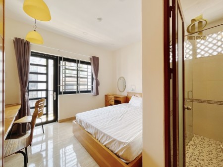 Cho thuê căn hộ đầy đủ tiện nghi, full nội thất ban công thoáng mát, 35m2