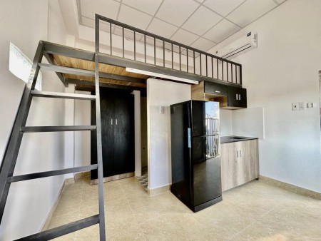 Phòng Trọ Gác Có Máy Lạnh P13 Tân Bình Giá SV, 25m2