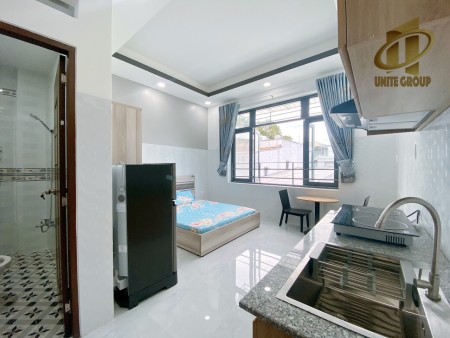 Căn hộ Studio full nội thất, đẹp thoáng, an ninh máy giặt riêng ngay khu dân cư Bông Sao, 35m2