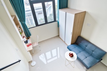 Căn hộ Duplex đầy đủ nội thất, cửa sổ lớn thoáng, sáng giá rẻ gần cầu Tân Thuận, 36m2