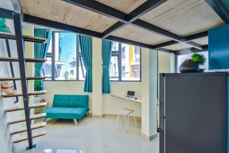 Quận 7 - Căn hộ Duplex full nội thất Lý Phục Man gần khu chế xuất Tân Thuận, 30m2