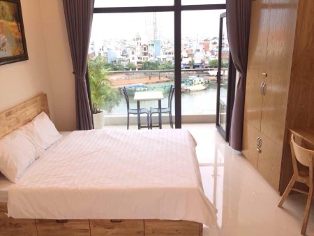 Studio full nội thất, ban công, view sông gần phố đi bộ Nguyễn Huệ, 30m2