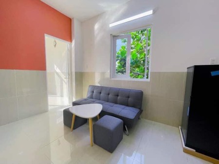 Cho thuê căn hộ mini 1PN riêng full nội thất ban công thoáng gần cầu Calmette, 30m2