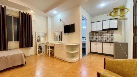 Quận 7 Studio đầy đủ tiện nghi, xa bếp, phòng rộng mới đẹp thoáng gần chợ Tân Mỹ, 30m2