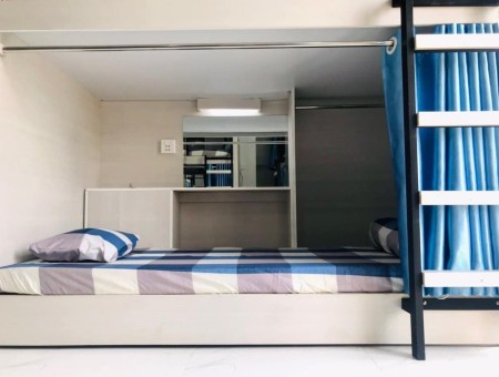 Cho thuê sleepbox cao cấp 1 người ở, đầy đủ nội thất giá rẻ tại Quân Tân Phú, 40m2