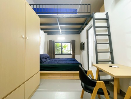 Cho thuê căn hộ full nội thất Duplex ở được 3 người gần Đại Học Luật Chợ Xóm Chiếu Quận 4, 30m2