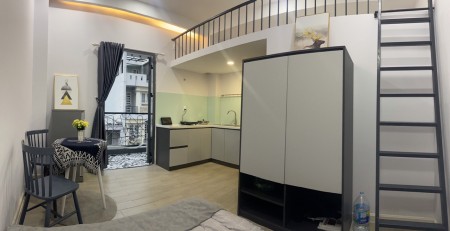 STUDIO GÁC bancon Lâm Văn Bền gần ĐH UFM, KCX Q7, 35m2
