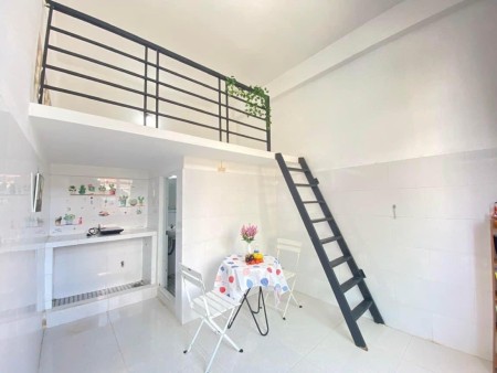 phòng trọ có gác giá rẻ full tiện nghi kv Tân Bình ngay sân bay, 28m2