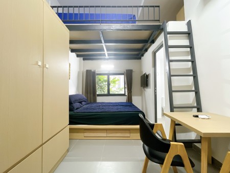 Thuê căn hộ duplex_Full NT_Tôn Thất Thuyết_sát quận 1, 35m2