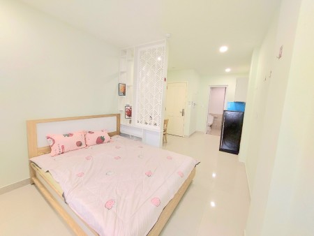 Cho thuê căn hộ studio full nội thất cửa sổ thoáng mát tại Dương Bá Trạc Quận 8 , 30m2