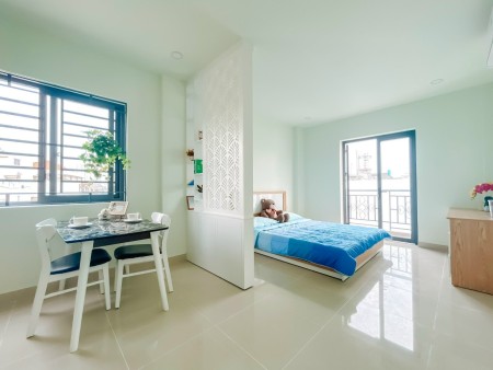 Studio full NT bancon ngay Dương Bá Trạc gần cầu Nguyễn Văn Cừ Q8, 40m2