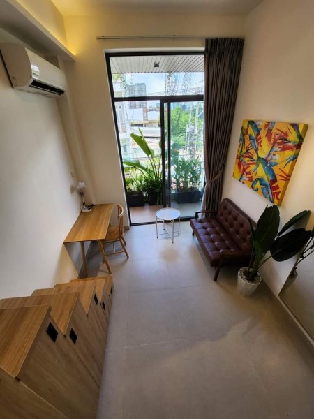 DUPLEX BANCON full NT gần KCX Tân Thuận - ĐH UFM - Cresent Mall Q7, 35m2