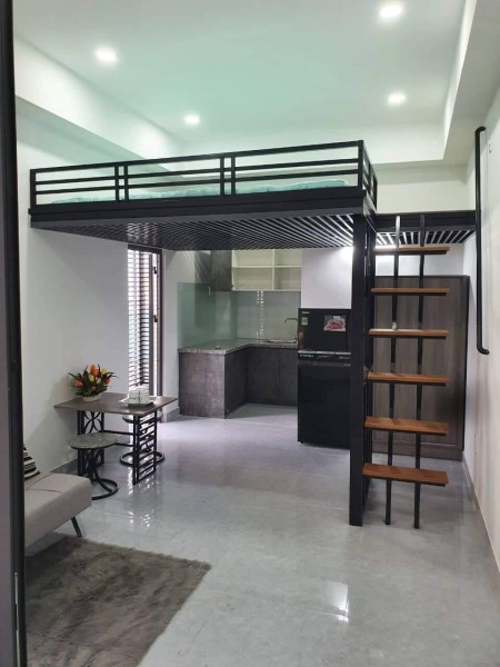 Phòng trọ sinh viên có nội thất gác cao ngay trường HUFI, 28m2