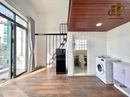 DUPLEX gác cao, máy giặt riêng, bancon gần cầu Phú Mỹ, Lotte quận 7, 38m2
