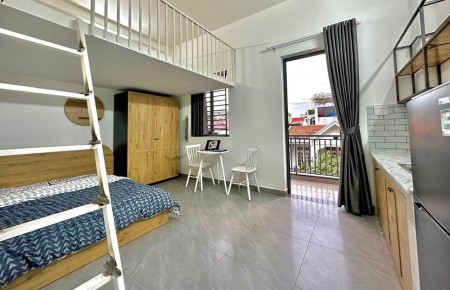 Căn hộ duplex bancol riêng full nội thất gần Đại học Mở, IUH - Gò Vấp, 35m2