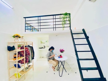 cho thuê CHDV giá rẻ full tiện nghi ngay sân bay có gác ở được 3-4 người, 30m2