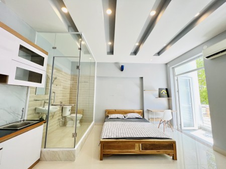 studio ban công_full NT_KDC Ven Sông_gần đh TDT_RMIT_UFM _LOTTE_quận 7, 30m2