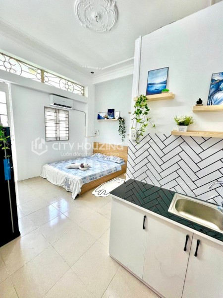 CĂN HỘ STUDIO BALCON FULL NỘI THẤT CAO CẤP RỘNG 30m2 - PHƯỜNG 9, GÒ VẤP, 30m2